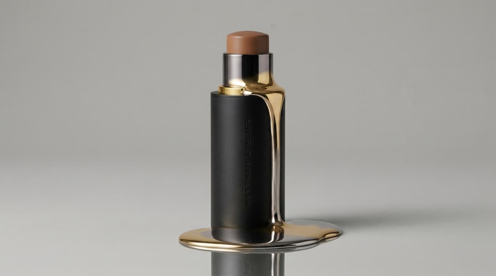 Westman Atelier gold product — AI directed photography