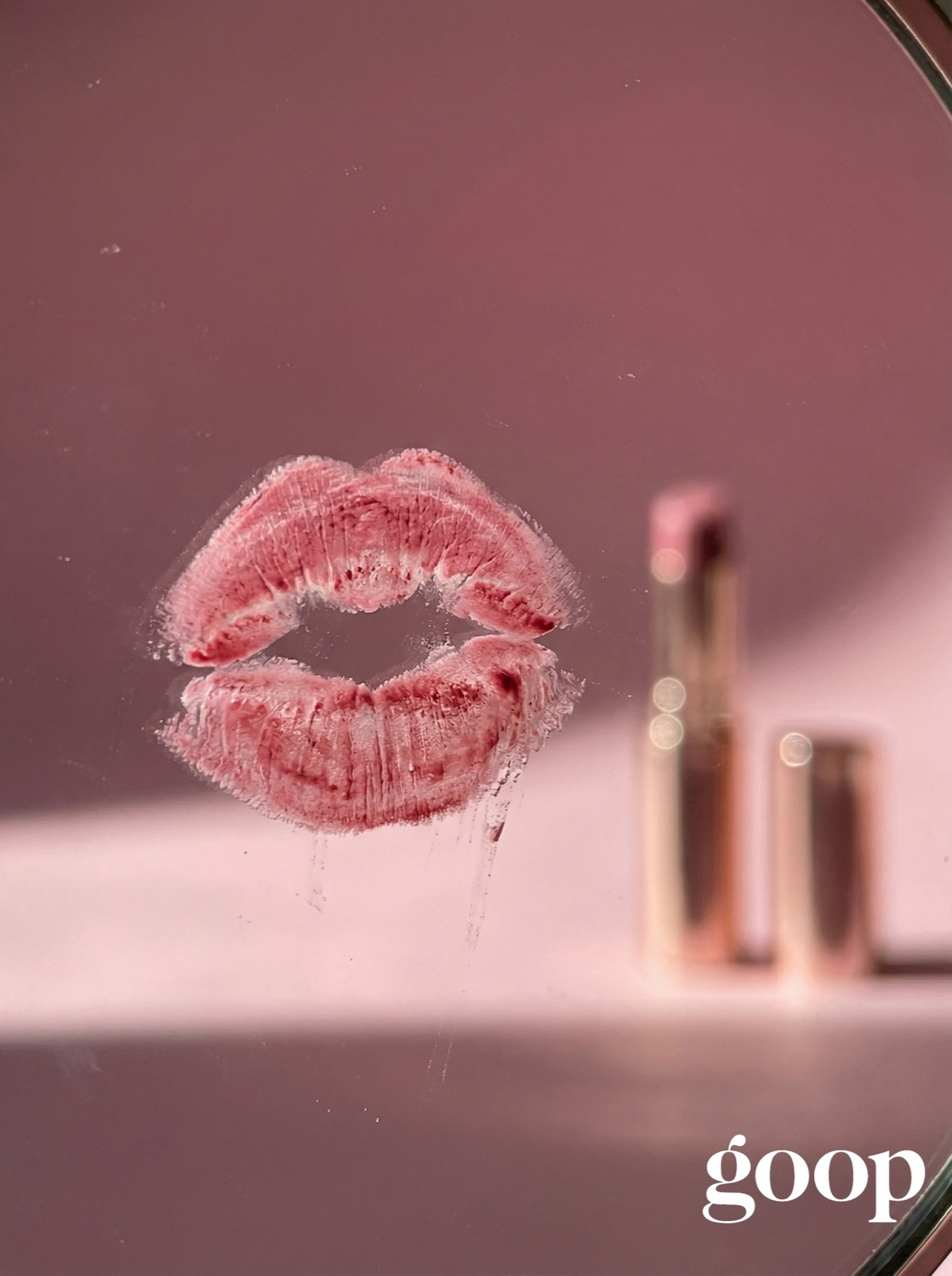 AI beauty product photography goop lip stain