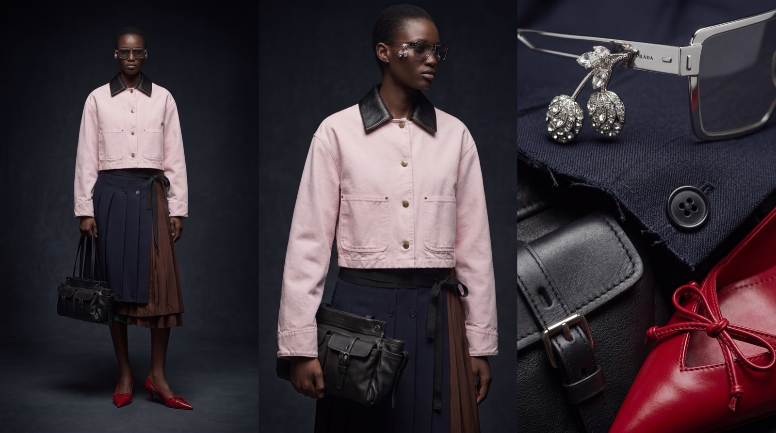 AI fashion editorial for Miu Miu glacier campaign