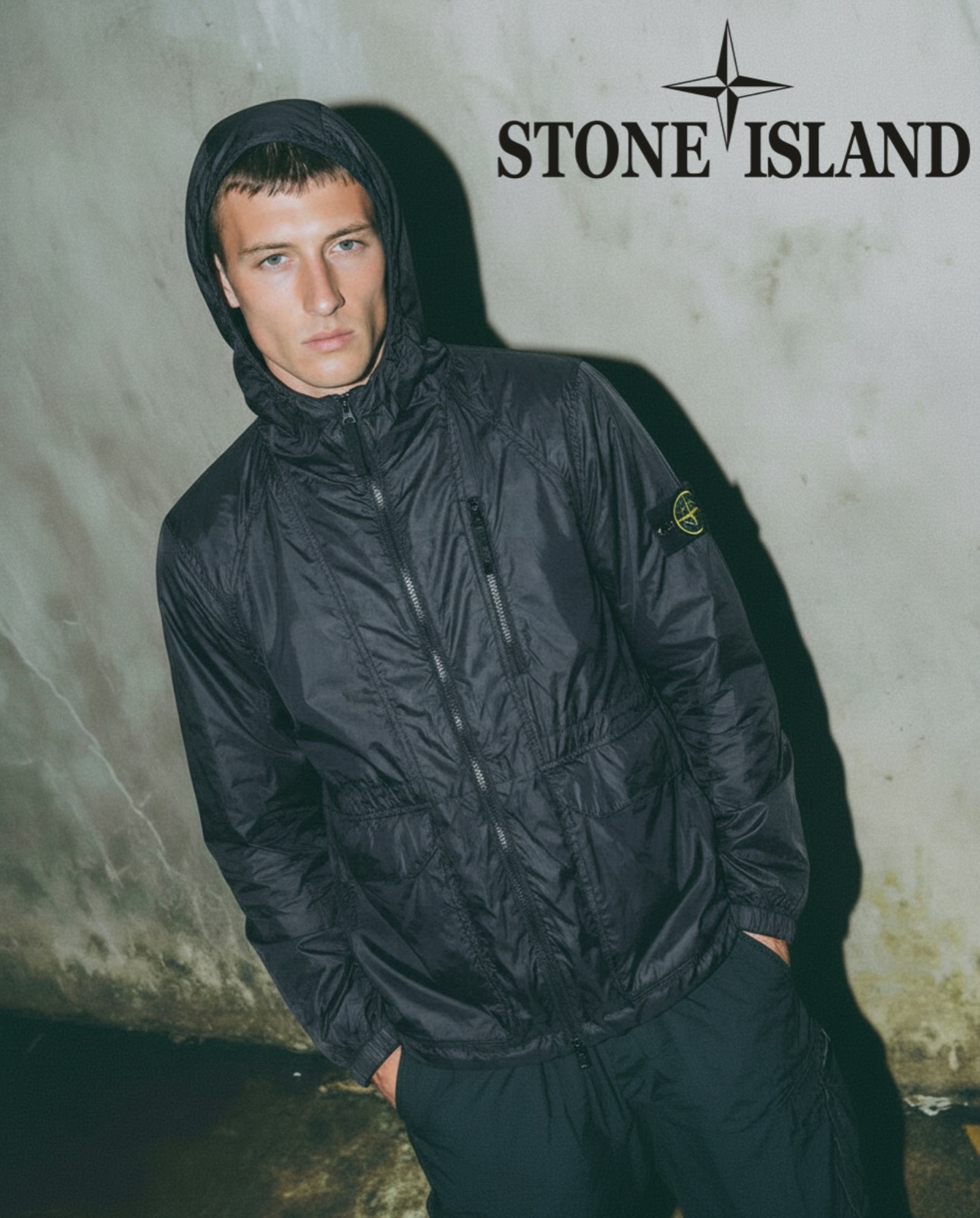 AI fashion editorial for Stone Island