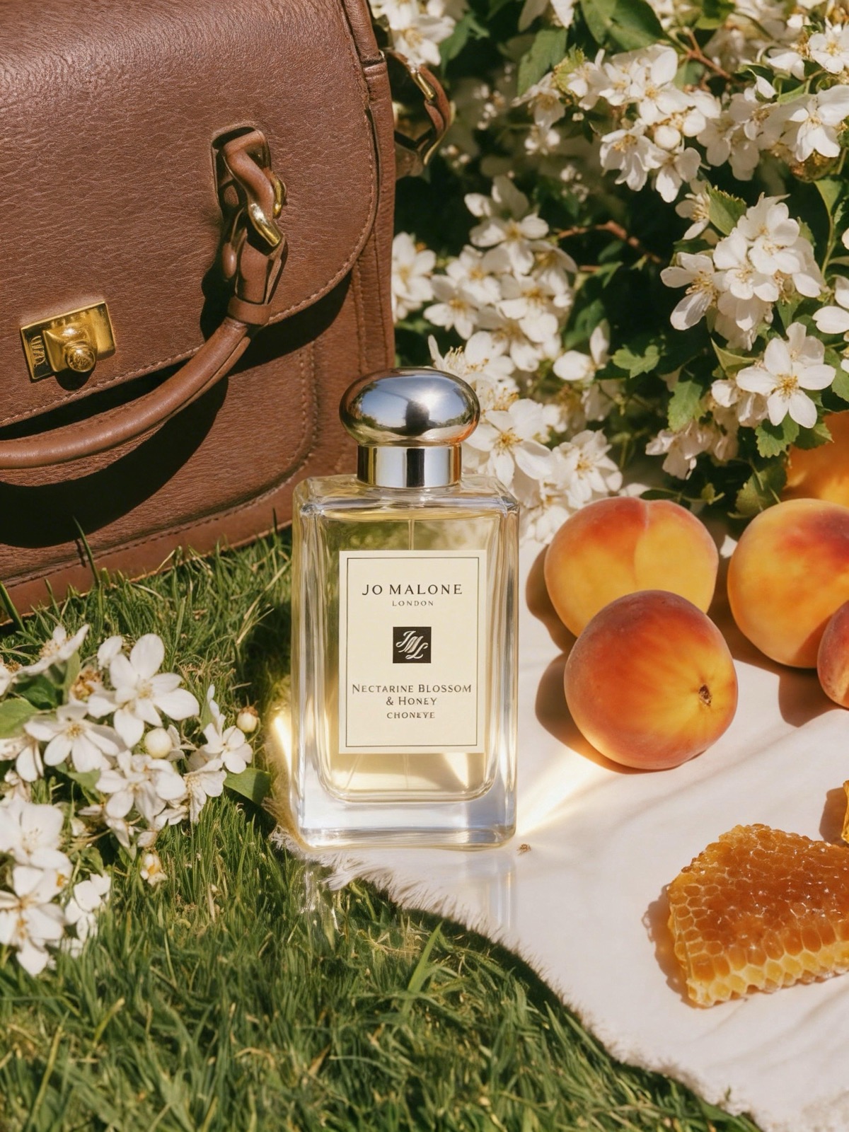 AI luxury product perfume garden editorial