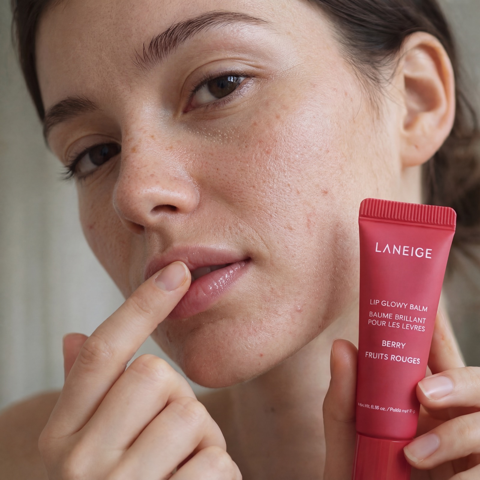 AI skincare product photography for Laneige lip balm